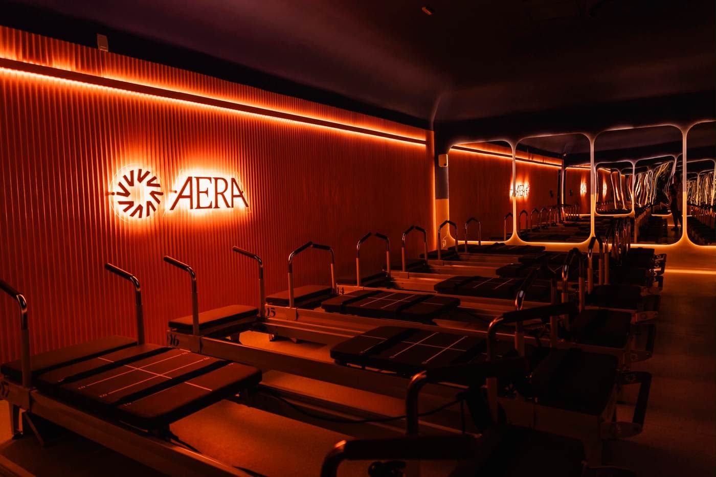 Sala reservada na Aera Pilates